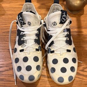 Polka Dot Athletic Sneakers - White & Black adidas